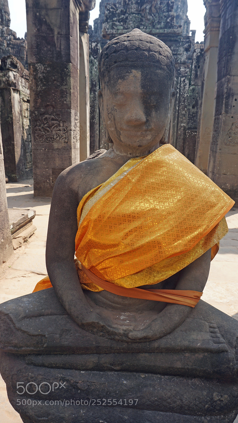 Sony a6000 sample photo. Buddha statue in angkor photography