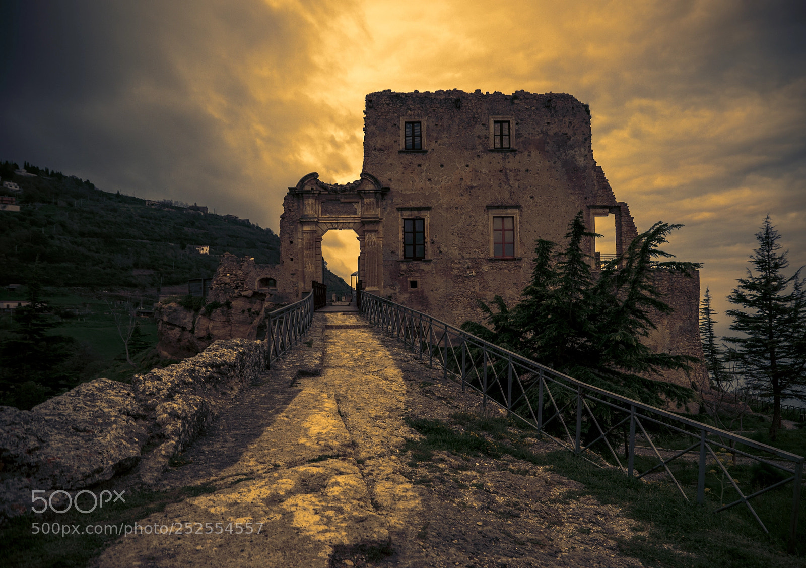 Nikon D5300 sample photo. Sunset old castle photography