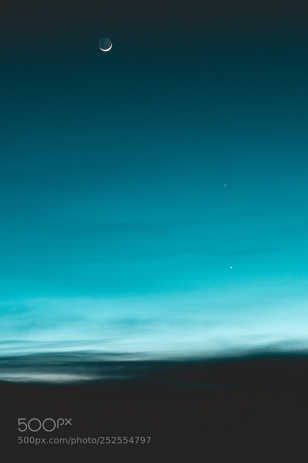 Sony a7R II sample photo. Lonely moon photography