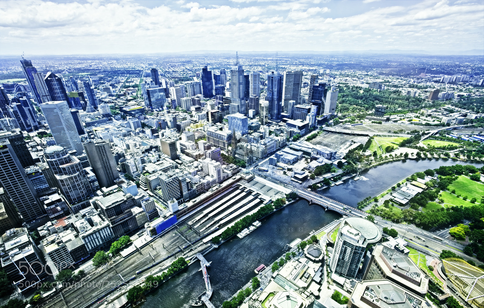 Sony a7R II sample photo. Melbourne skyline  photography
