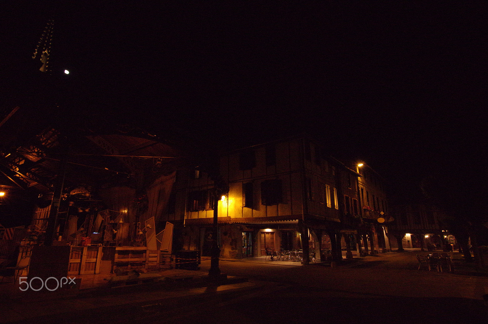 Sigma 10-20mm F3.5 EX DC HSM sample photo. Mirepoix by night photography
