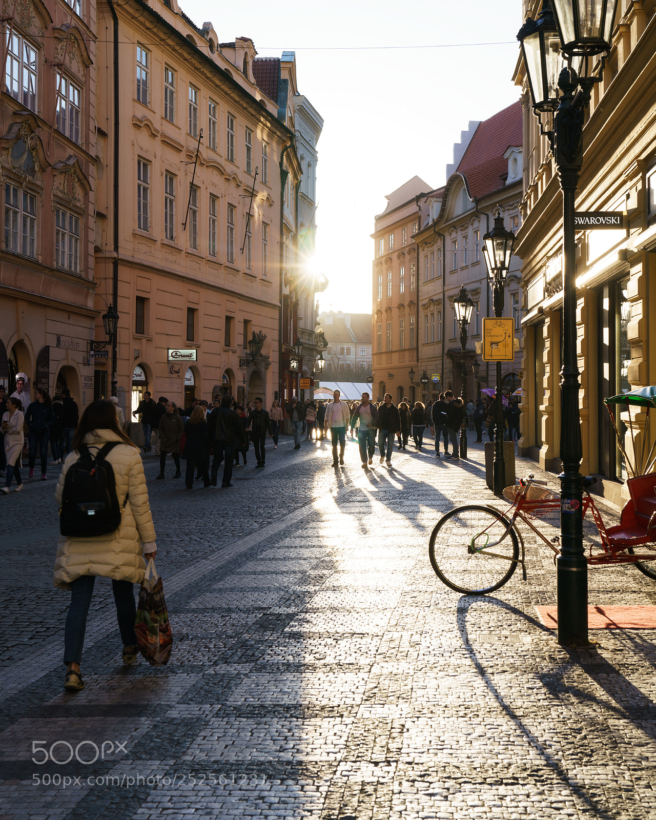 Sony a7R II sample photo. Busy prague street at photography