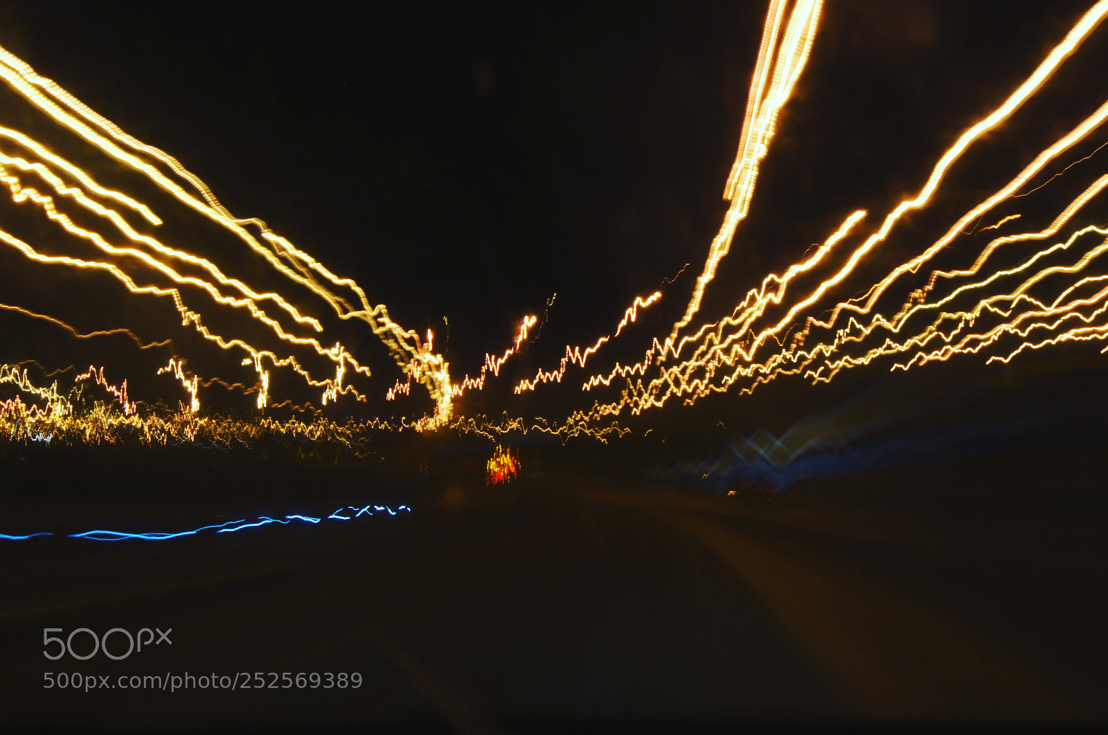 Sony SLT-A55 (SLT-A55V) sample photo. Road lights photography
