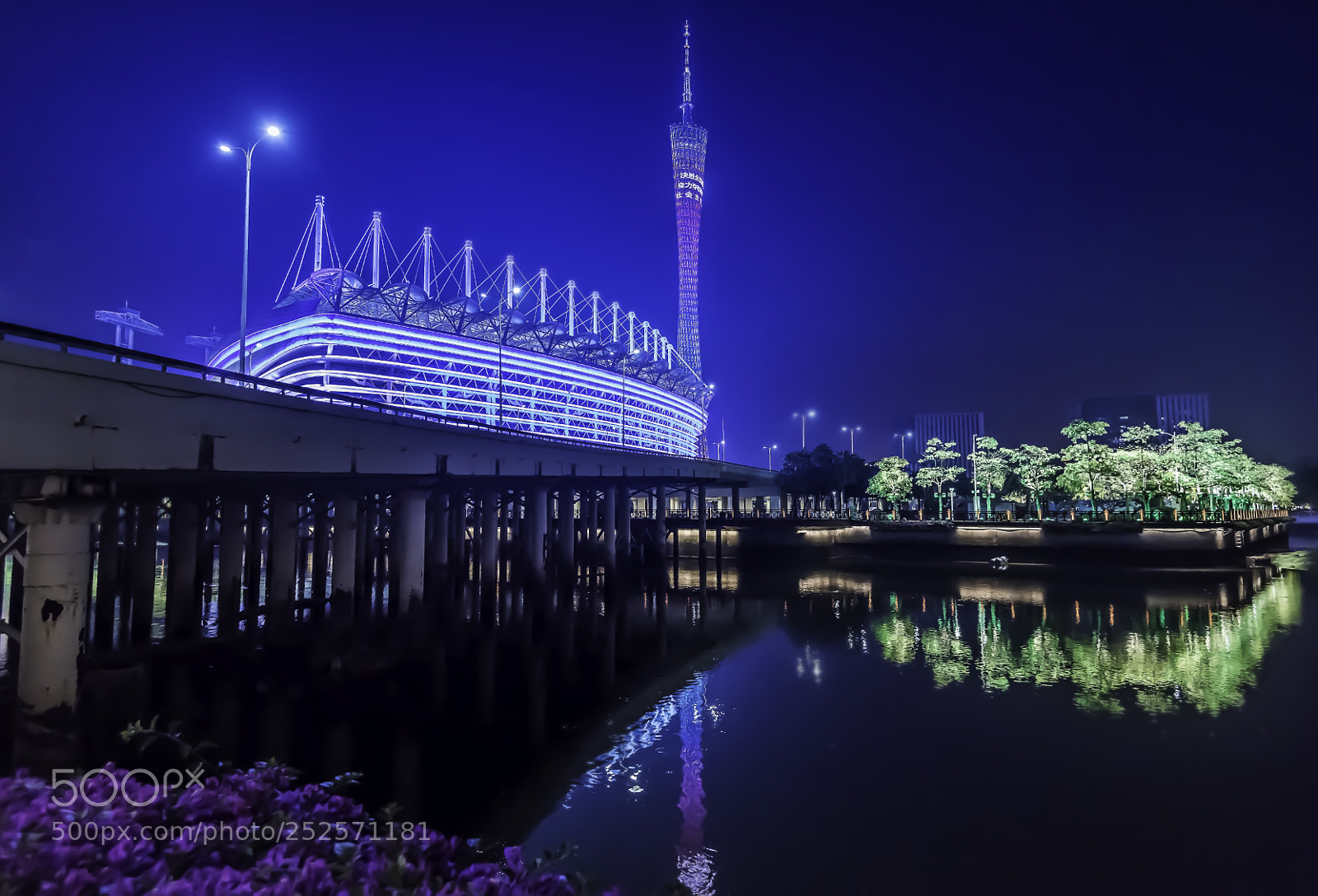 Nikon D810 sample photo. Night view in guangzhou photography