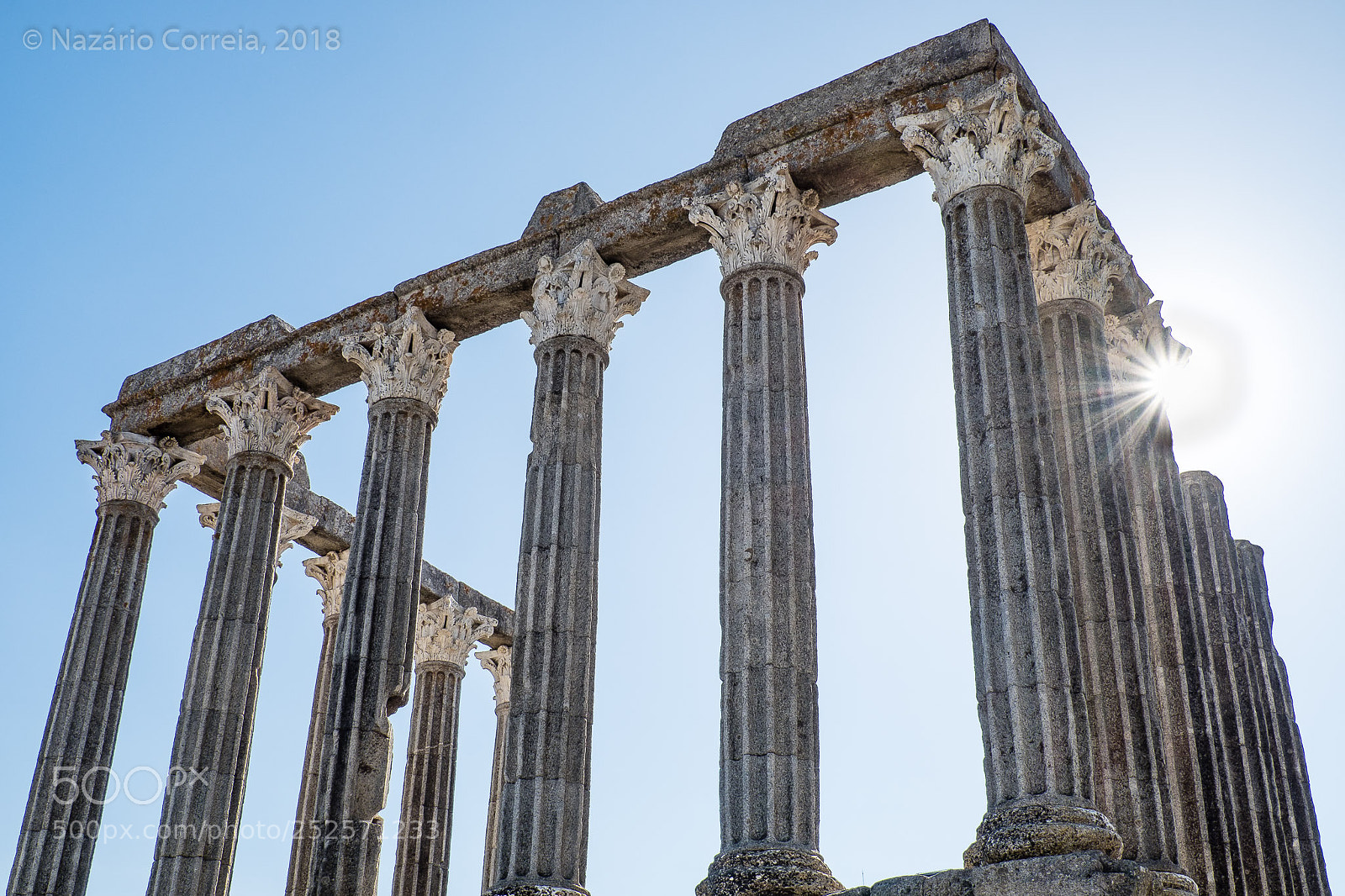 Fujifilm X-T10 sample photo. Templo romano - Évora photography