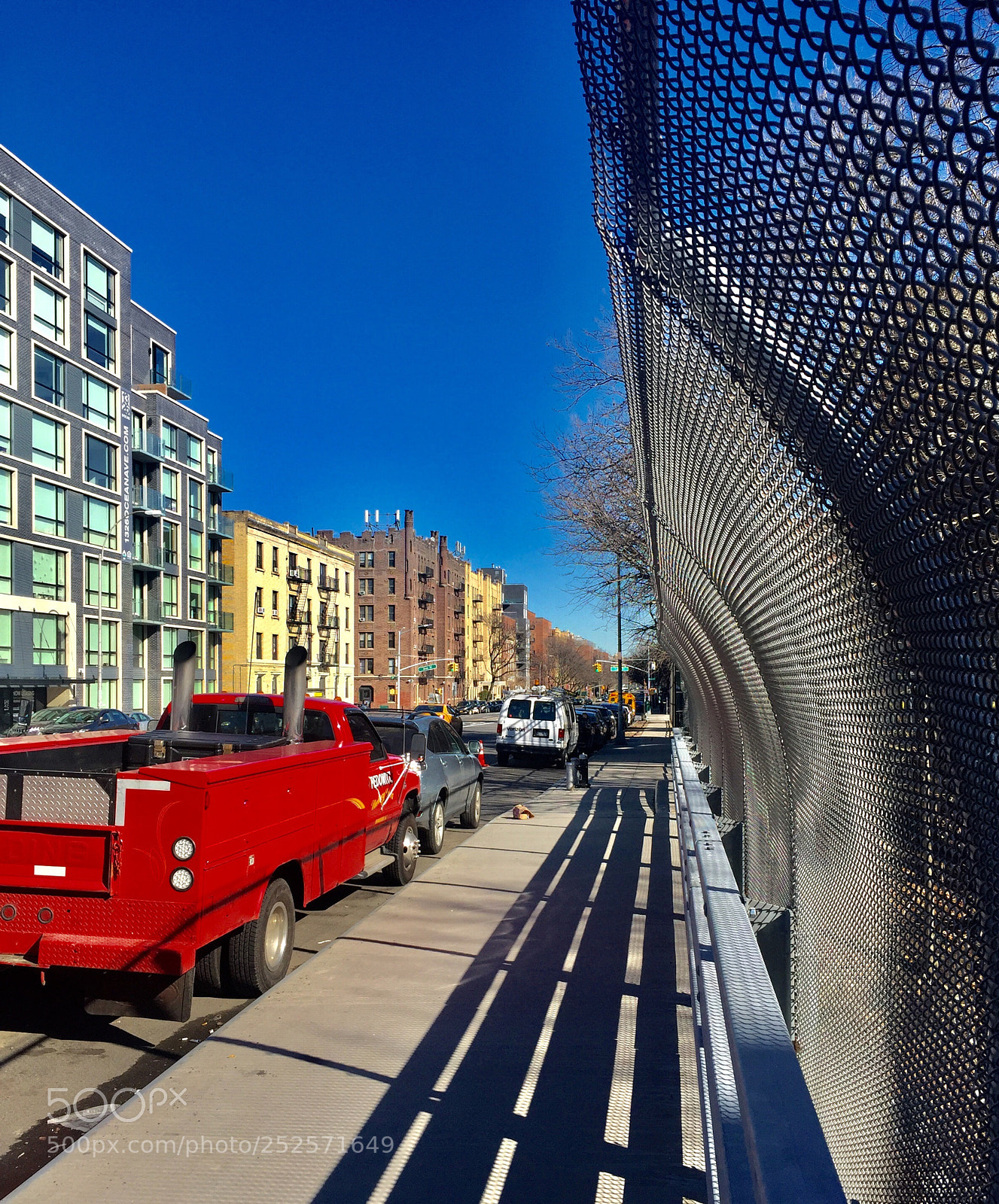 Apple iPhone 6 Plus sample photo. “red car street perspective” photography