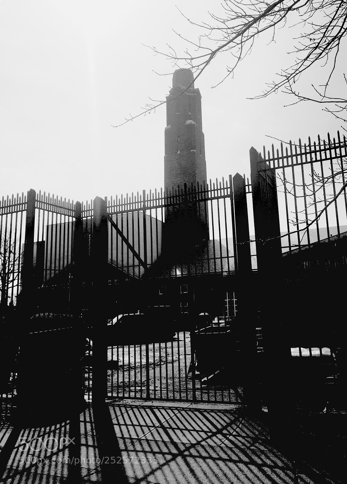 Apple iPhone 6 Plus sample photo. “tower,fence,shadows” photography