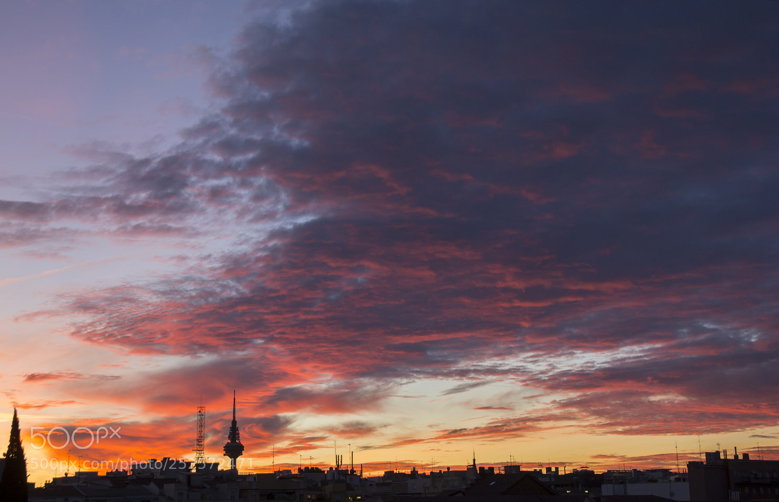 Nikon D5200 sample photo. Amanece en madrid photography