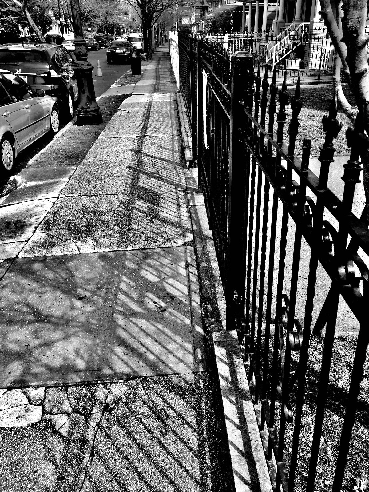 Apple iPhone 6 Plus sample photo. “sidewalk shadows” photography