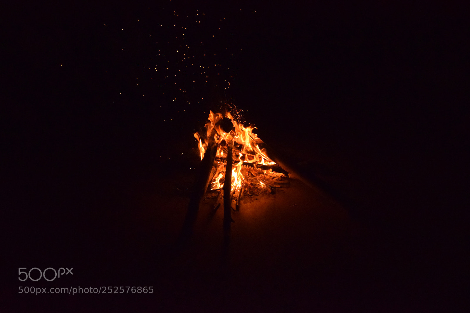 Nikon D3300 sample photo. Campfire photography