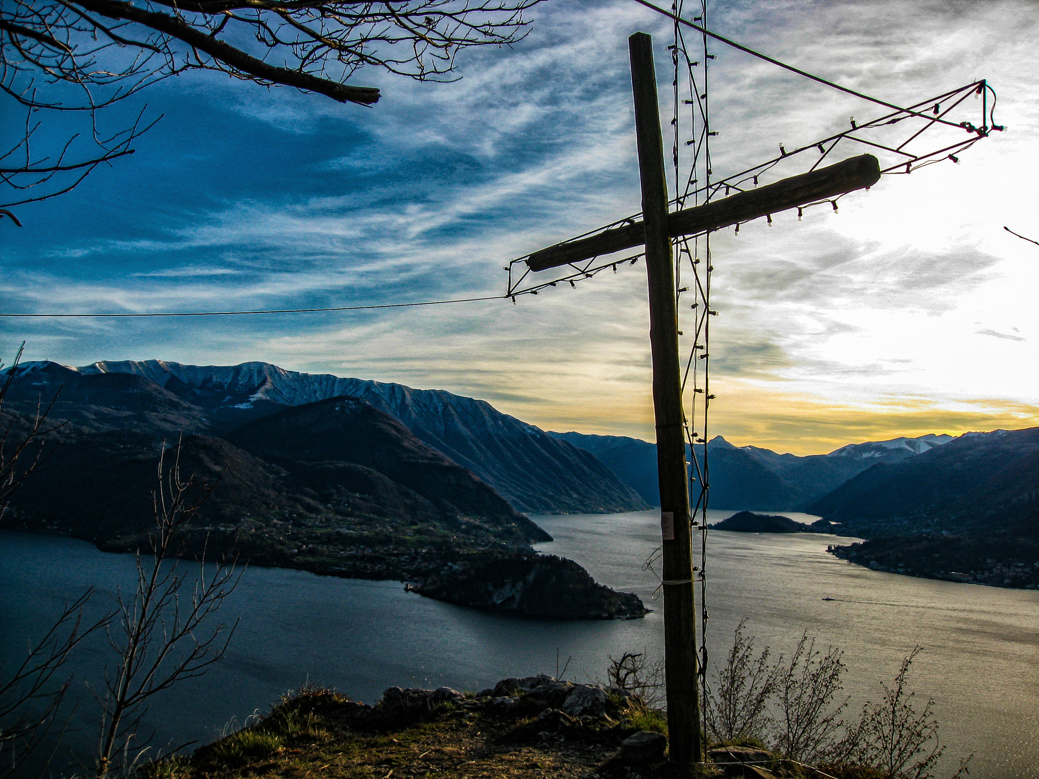 Canon DIGITAL IXUS 950 IS sample photo. Sunset at "croce del brentalone" photography