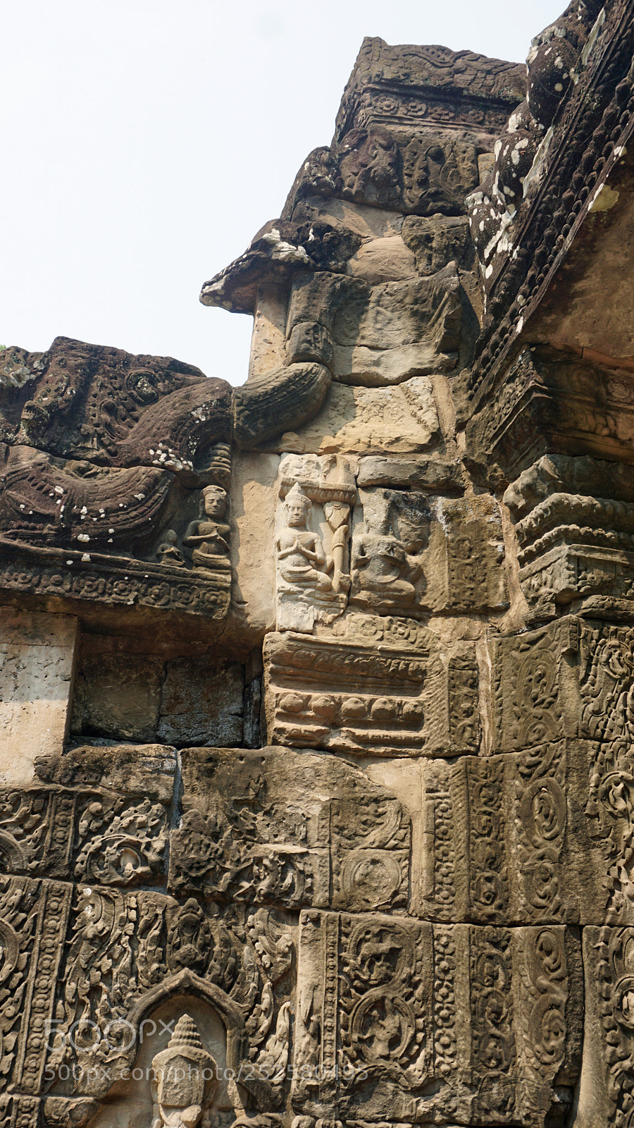 Sony a6000 sample photo. Angkor wat wall figures photography