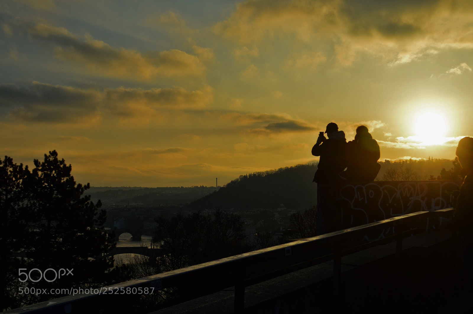 Nikon D3200 sample photo. Sunset time in prague photography