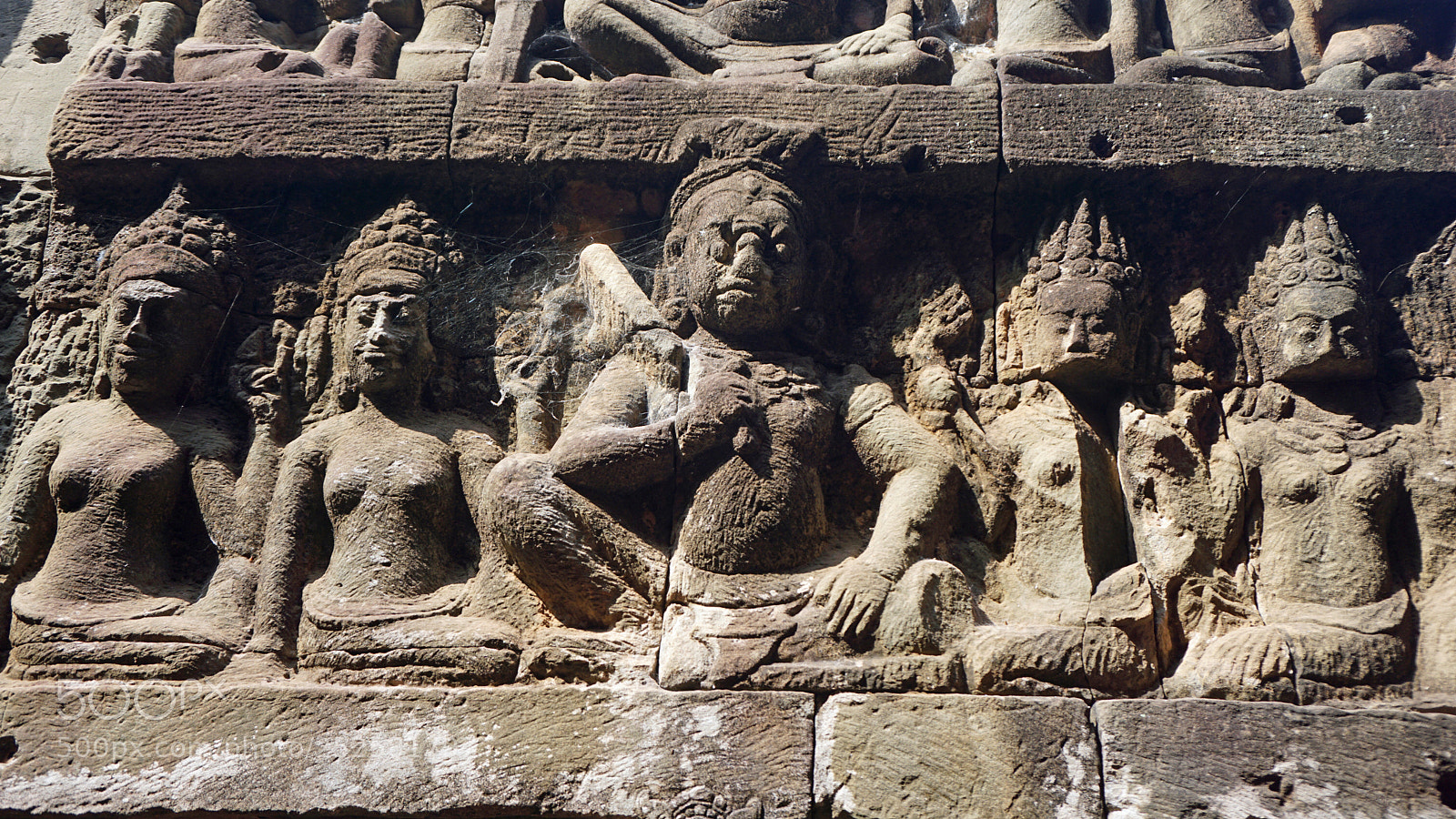 Sony a6000 sample photo. Angkor wat wall figures photography
