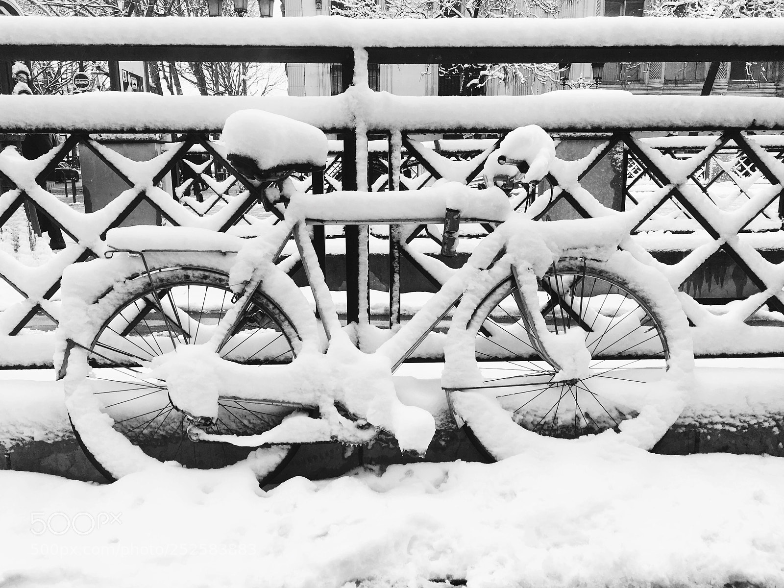 Apple iPhone 6s sample photo. Snow bike photography