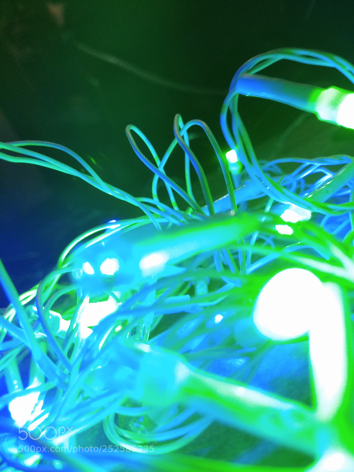 Xiaomi Redmi Note 4 sample photo. Green&blue lights photography