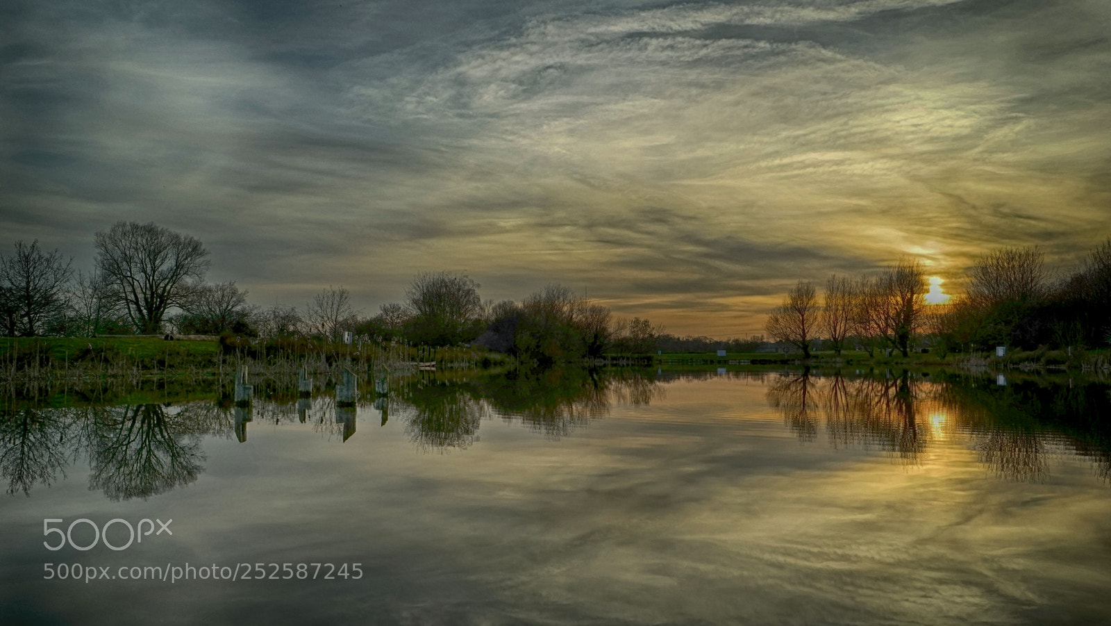 Samsung NX300 sample photo. Reflection in a pond. photography