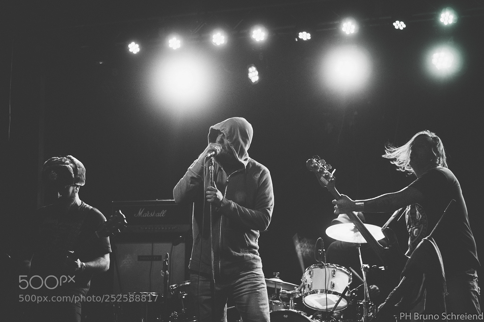 Nikon D3100 sample photo. Band in black and photography