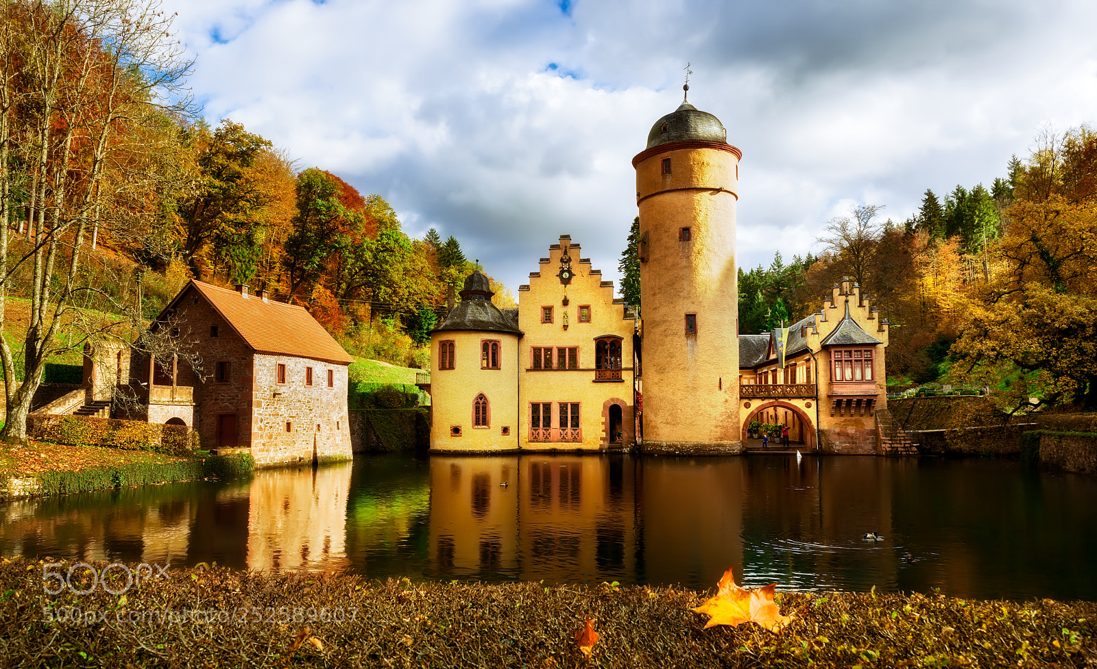 Nikon D800 sample photo. Mespelbrunn castle photography