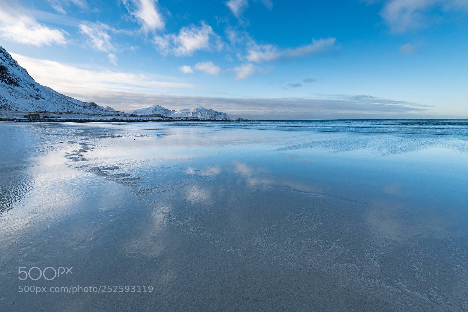 Nikon D850 sample photo. Sky and sand, lofoten photography
