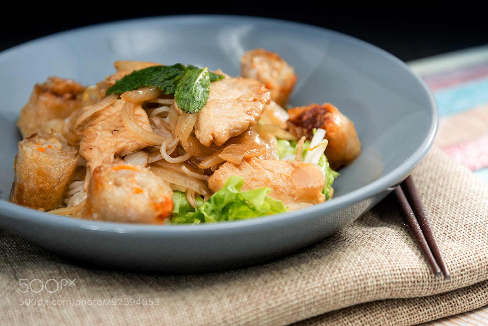 Nikon D800 sample photo. Wok fried chicken stir photography