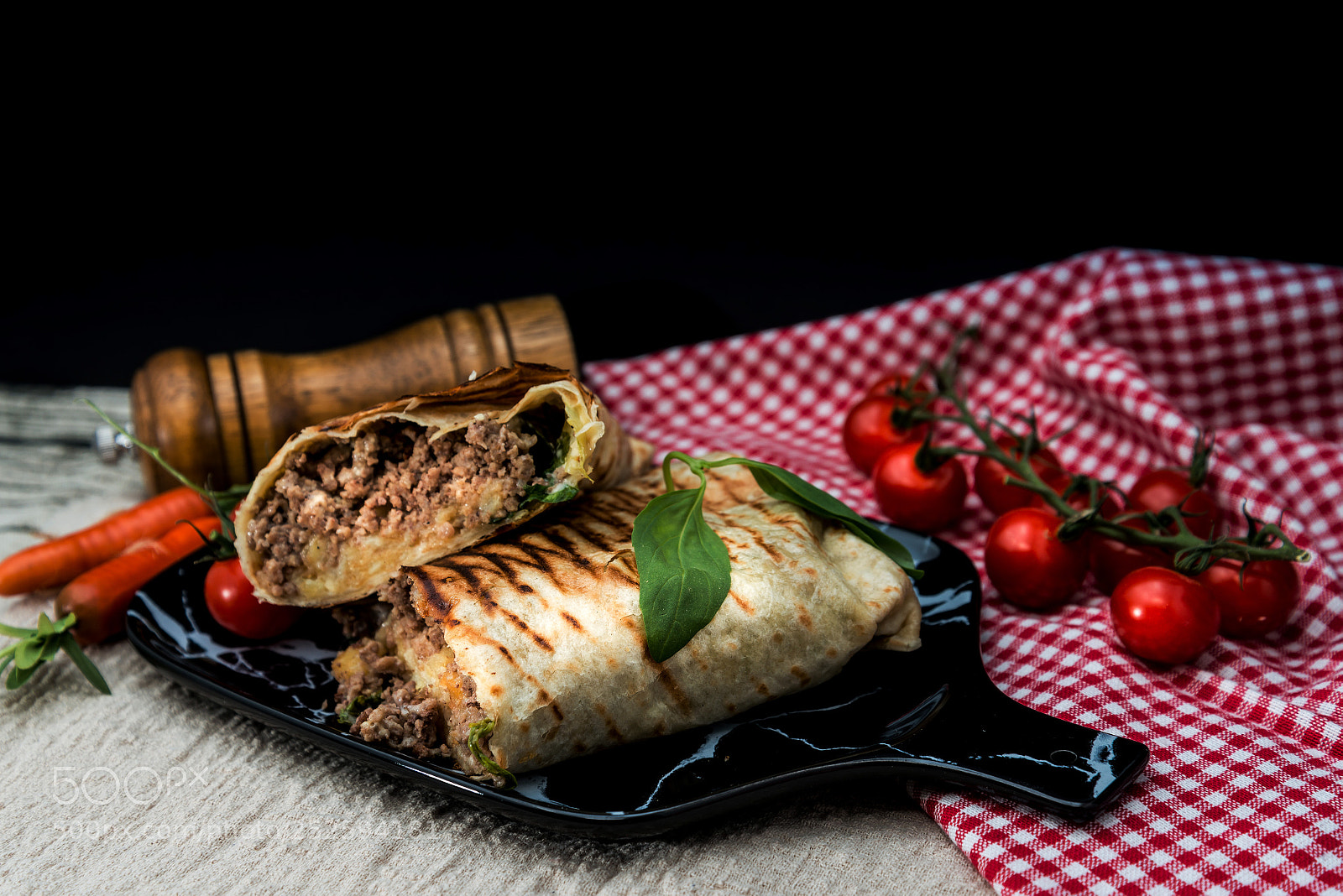 Nikon D800 sample photo. Mexican fajita wraps with photography