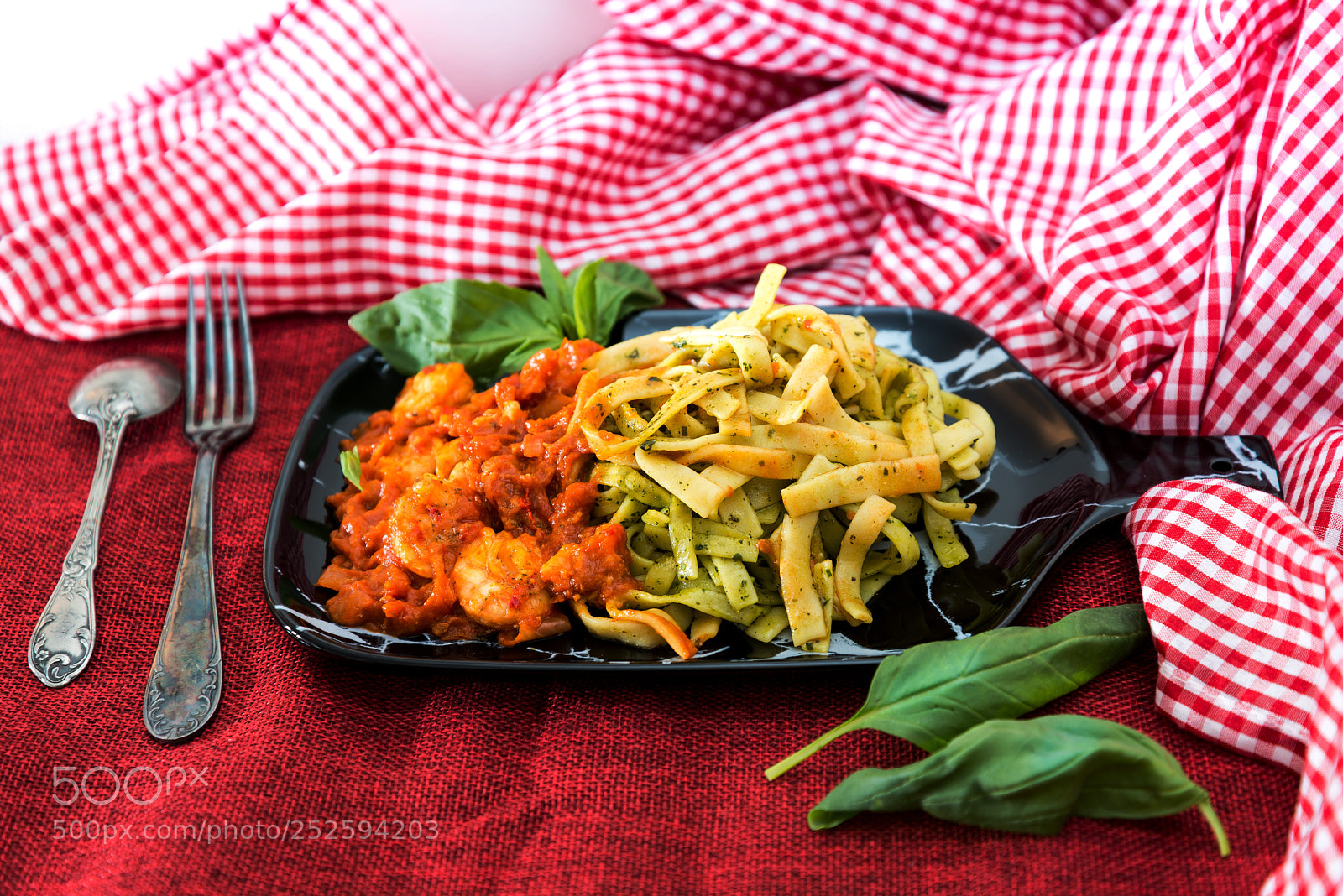 Nikon D800 sample photo. Pasta with shrimp dinner photography