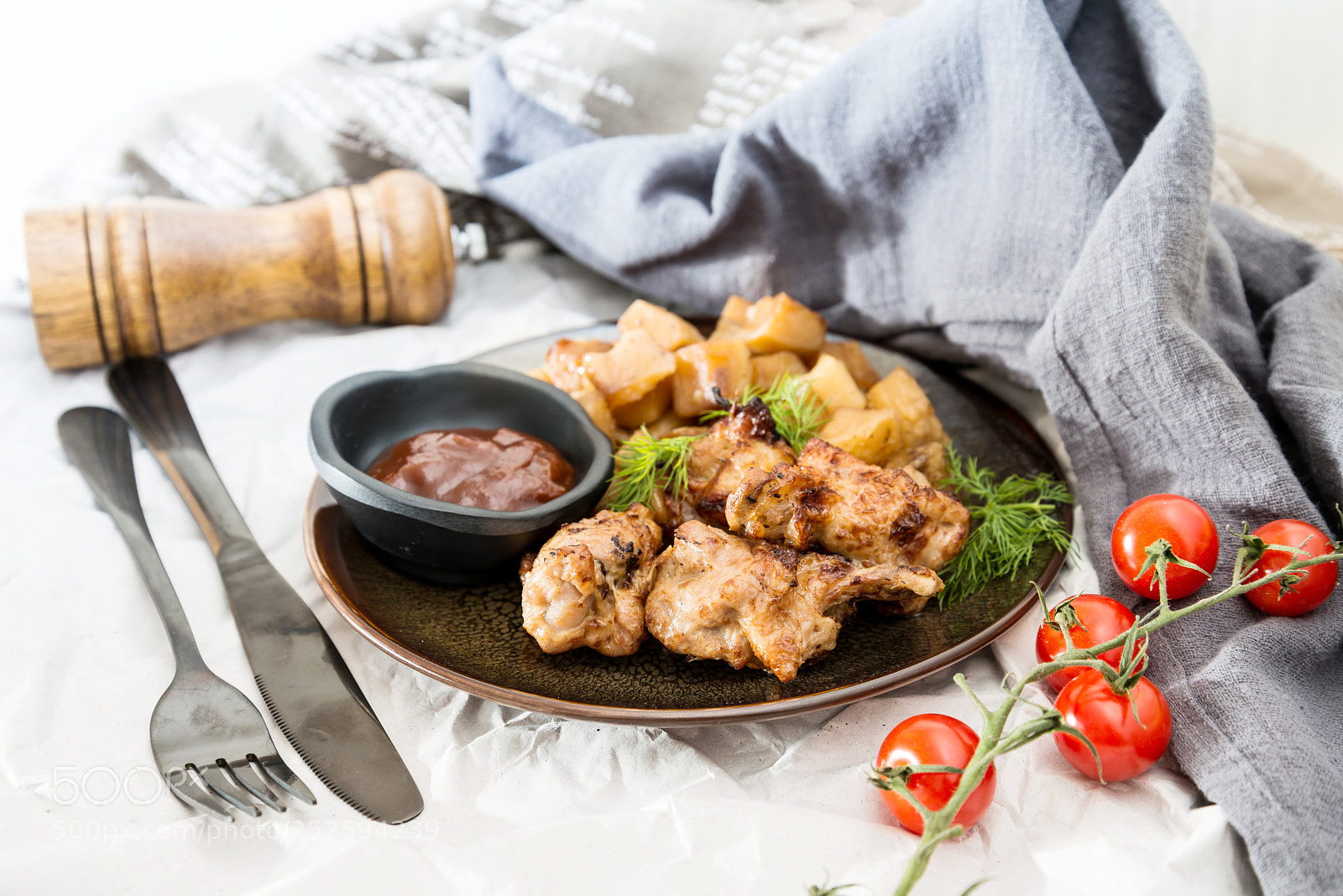 Nikon D800 sample photo. Chicken wings with sauce photography