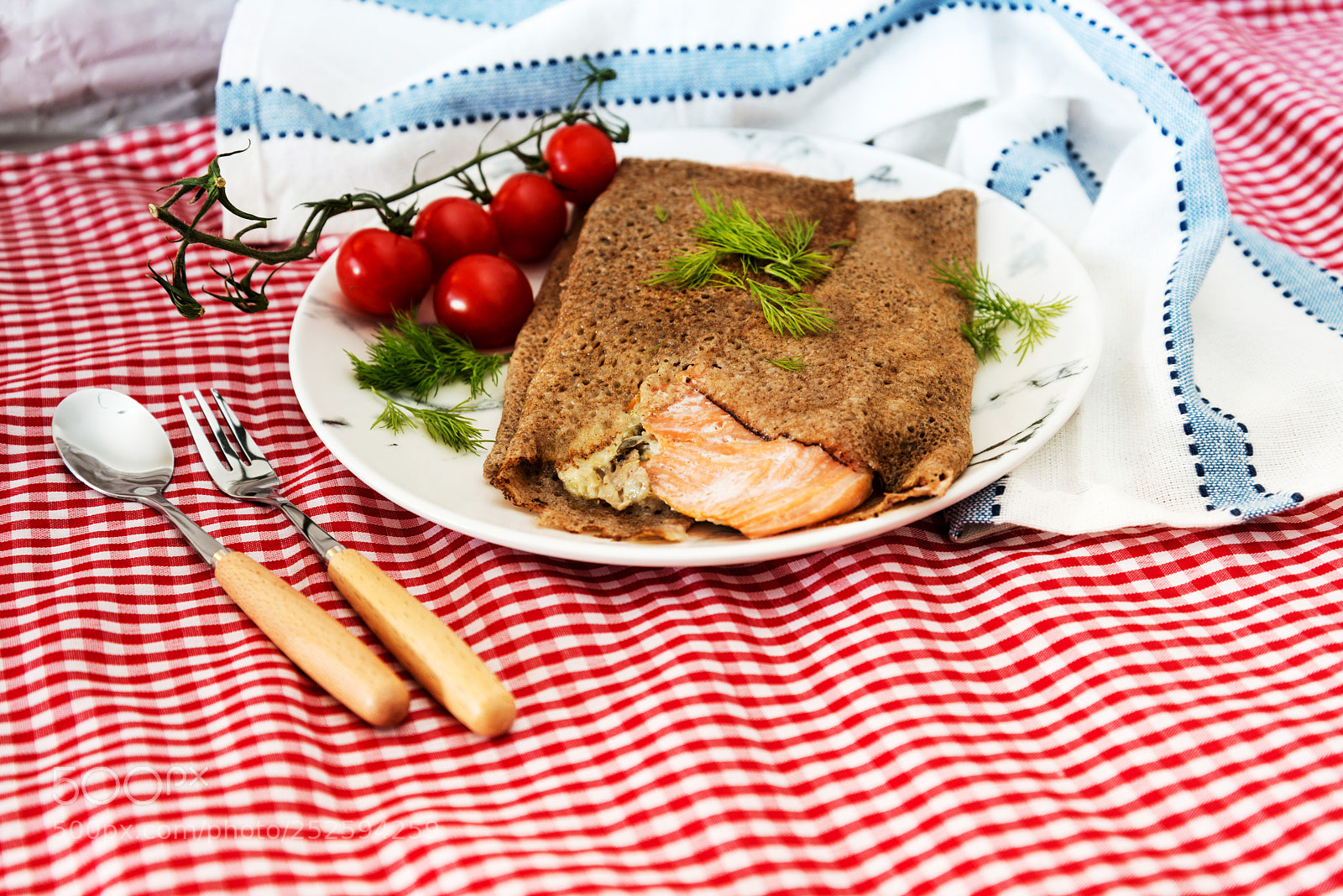 Nikon D800 sample photo. Homemade french buckwheat galette photography