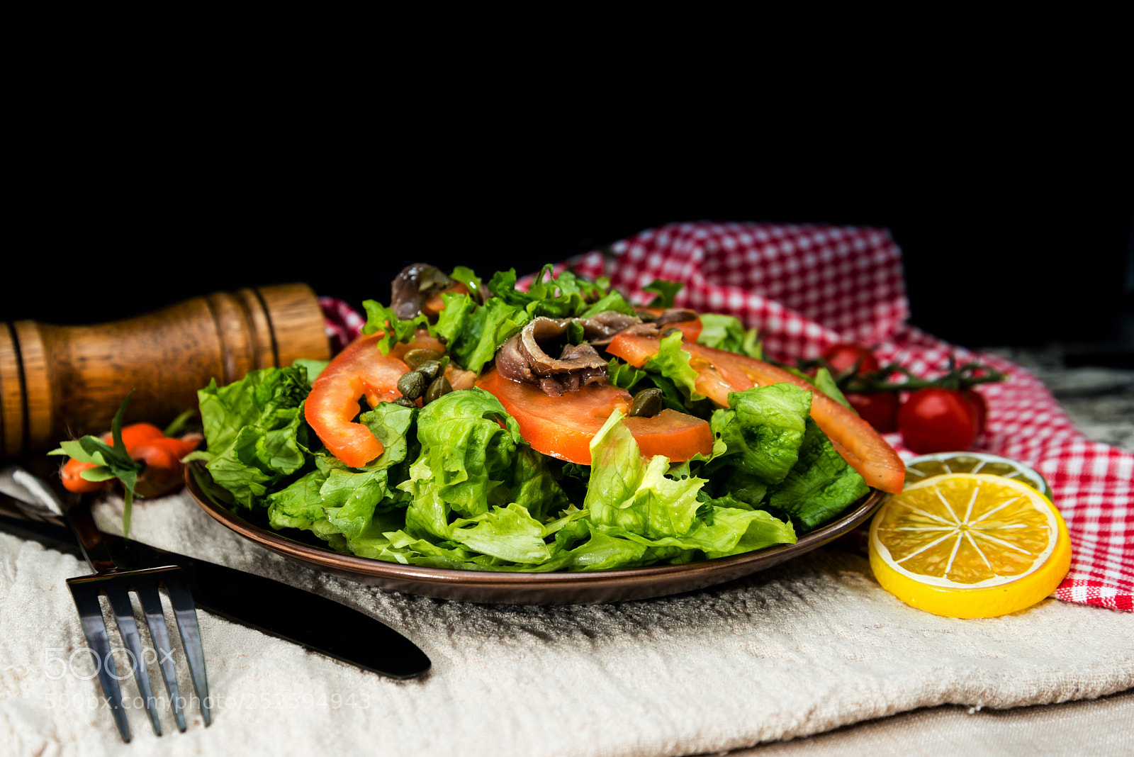 Nikon D800 sample photo. Delicious fresh salad and photography
