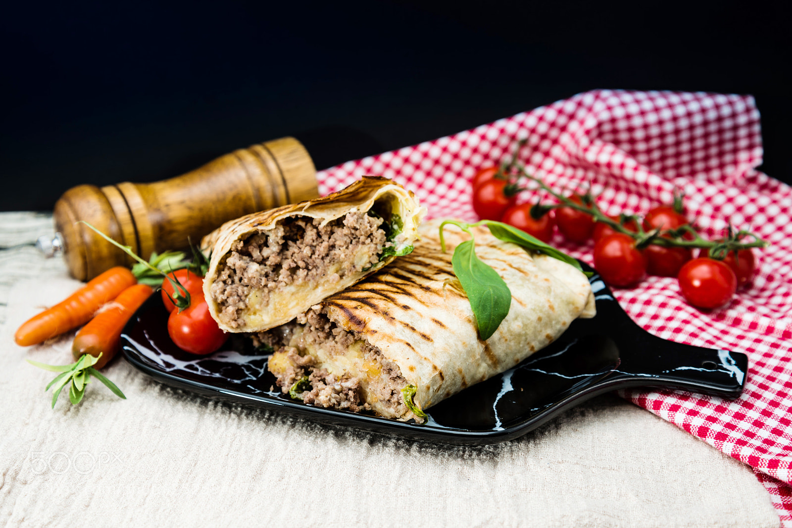 Nikon D800 sample photo. Mexican fajita wraps with photography