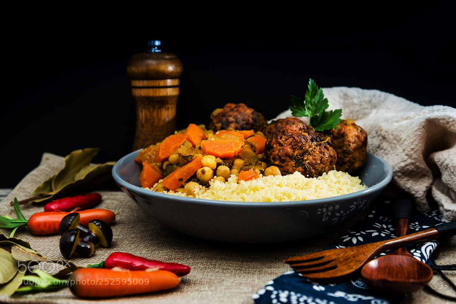Nikon D800 sample photo. Traditional moroccan dish couscous photography