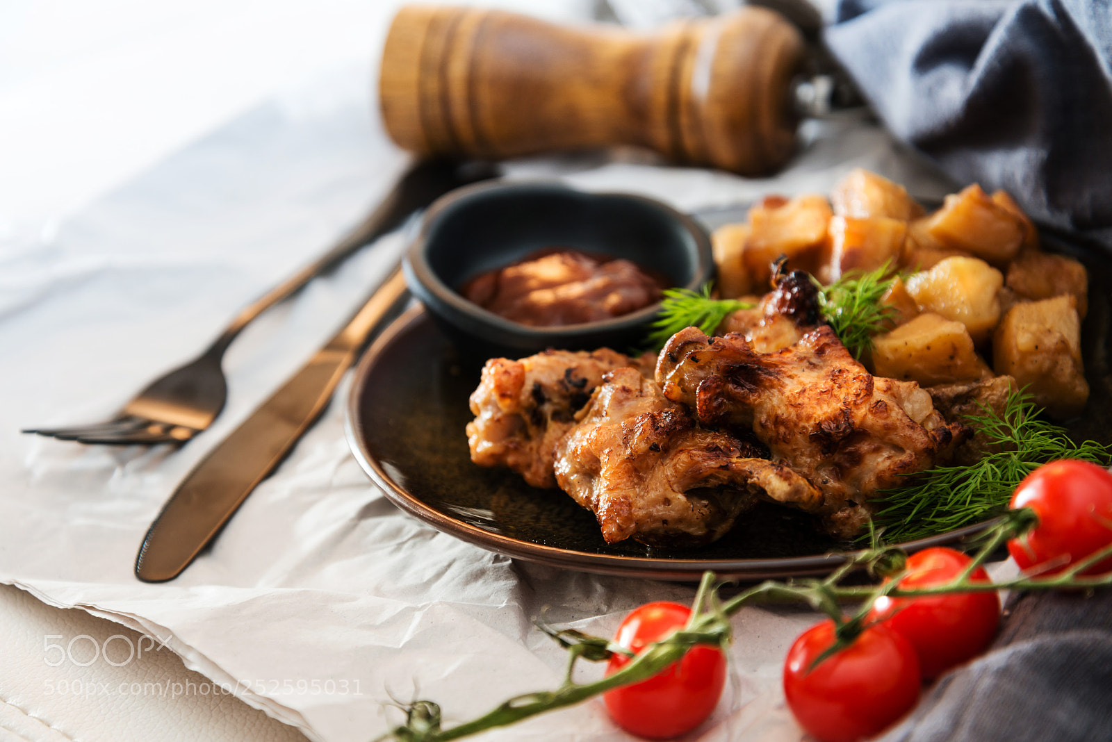 Nikon D800 sample photo. Roasted sleeves chicken with photography