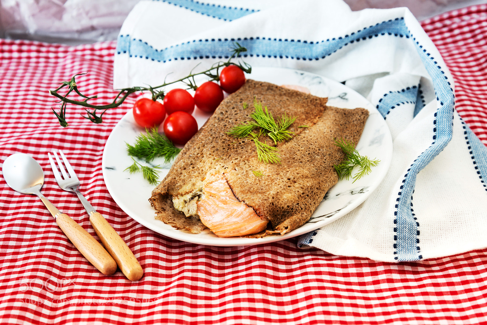 Nikon D800 sample photo. Homemade french buckwheat galette photography