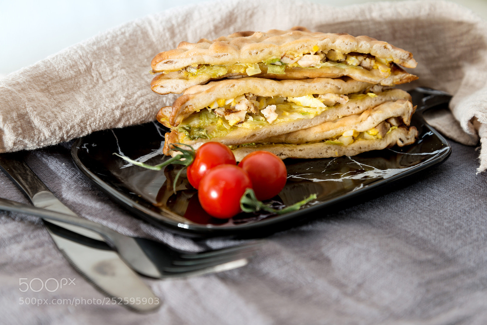 Nikon D800 sample photo. Sandwich with chicken, cheese photography