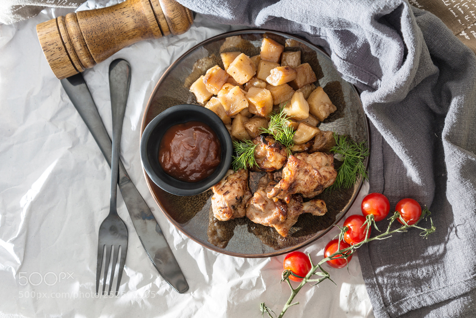 Nikon D800 sample photo. Roasted sleeves chicken with photography