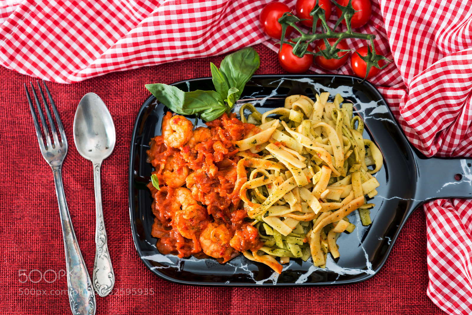 Nikon D800 sample photo. Pasta with shrimp dinner photography