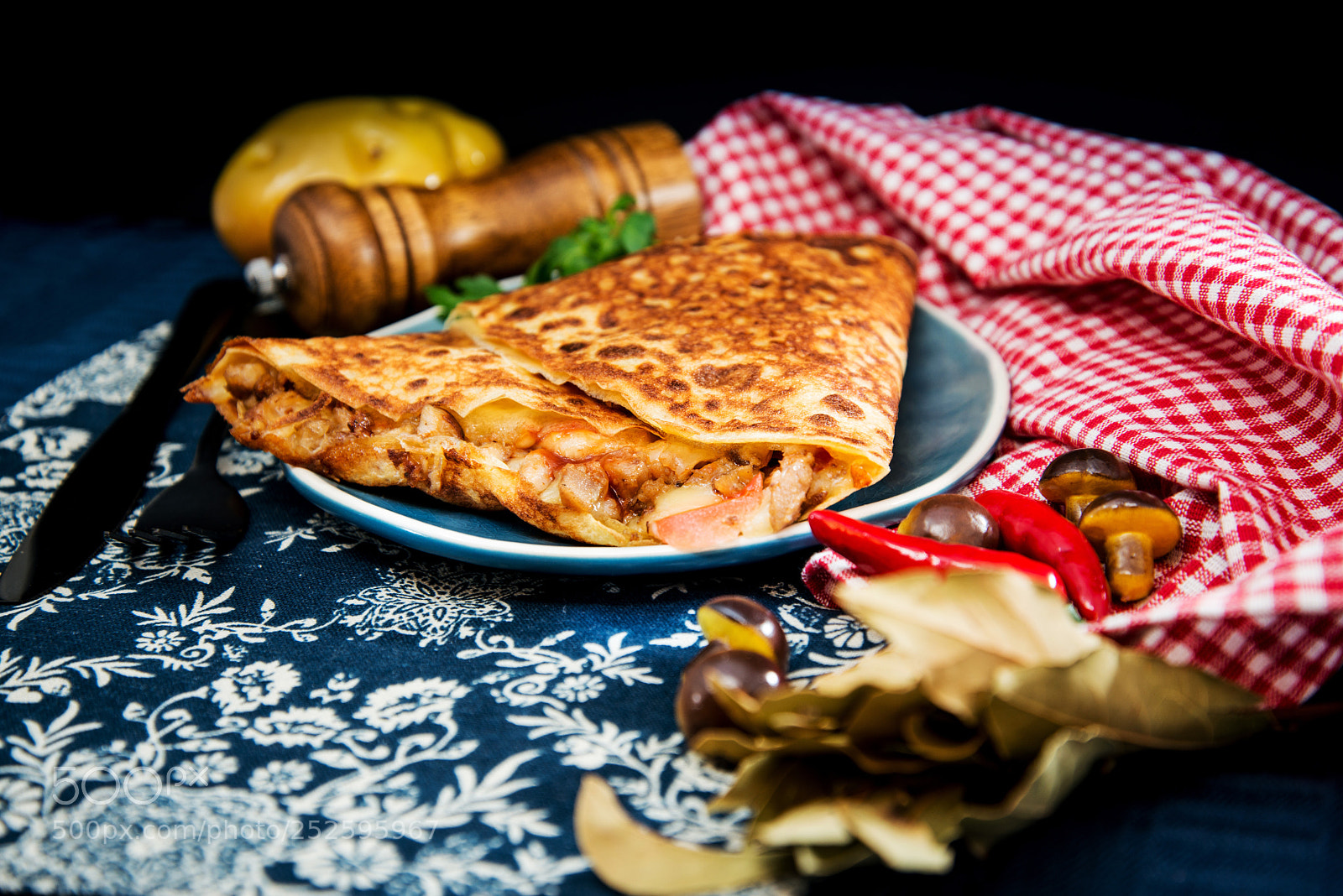 Nikon D800 sample photo. Homemade french buckwheat galette photography
