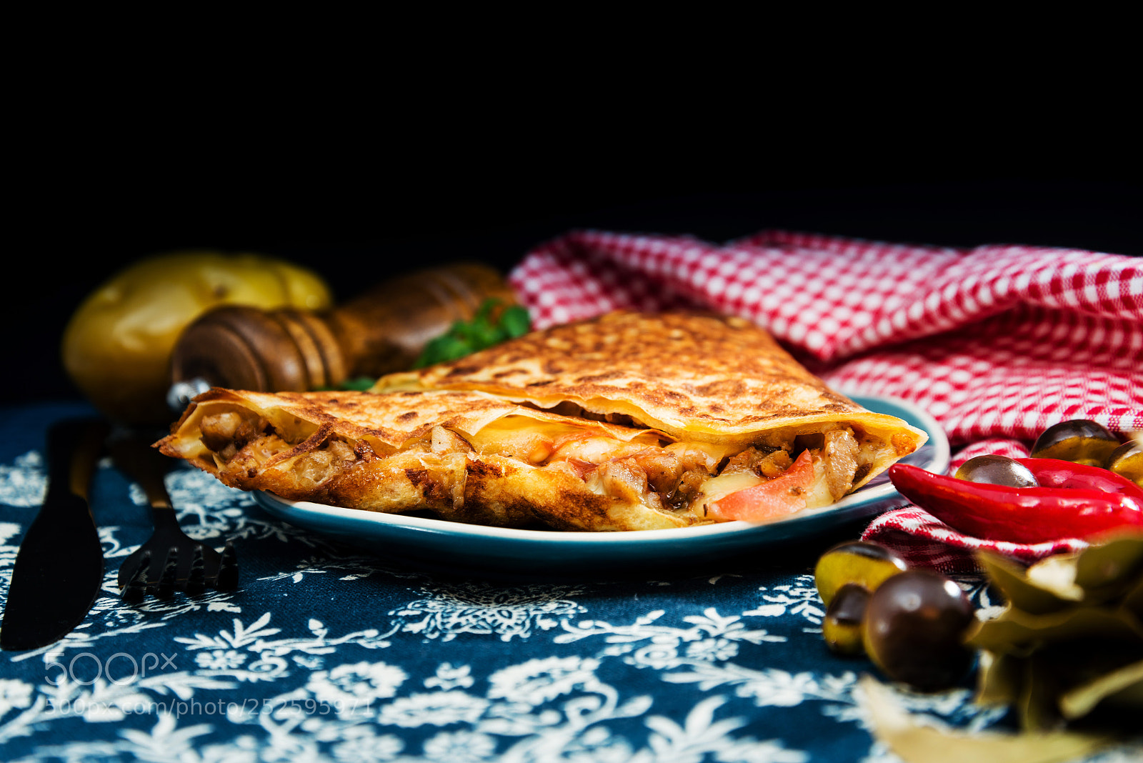Nikon D800 sample photo. Homemade french buckwheat galette photography