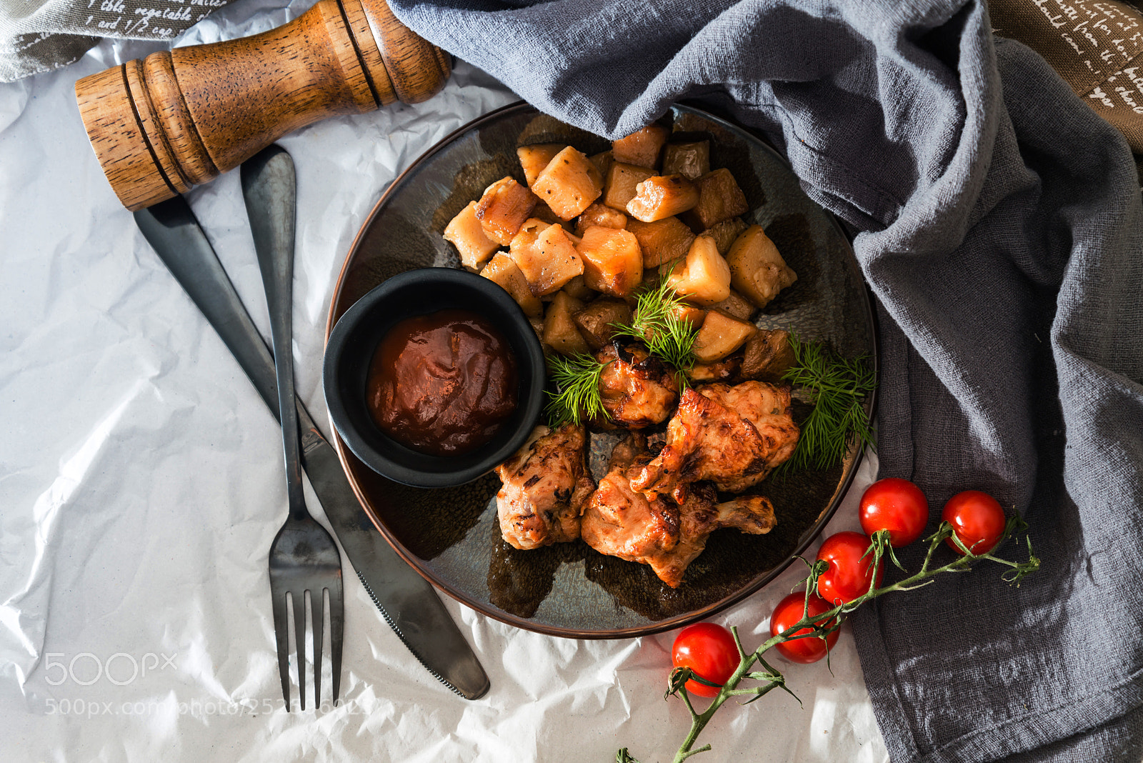 Nikon D800 sample photo. Roasted sleeves chicken with photography