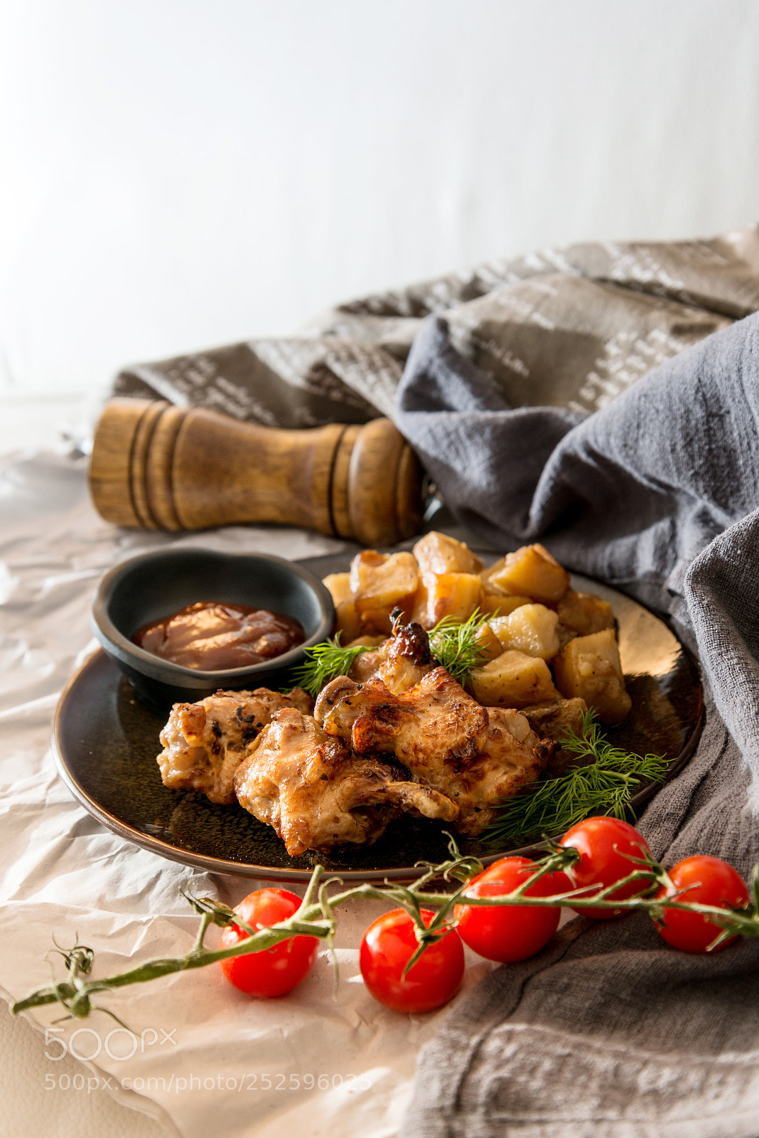 Nikon D800 sample photo. Roasted sleeves chicken with photography