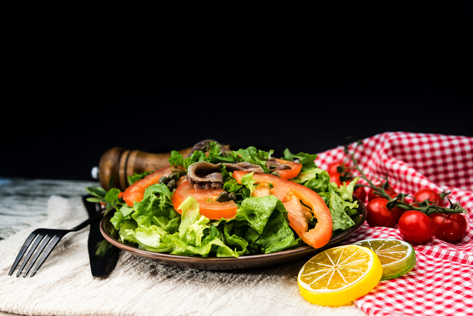 Nikon D800 sample photo. Raw fish salad and photography
