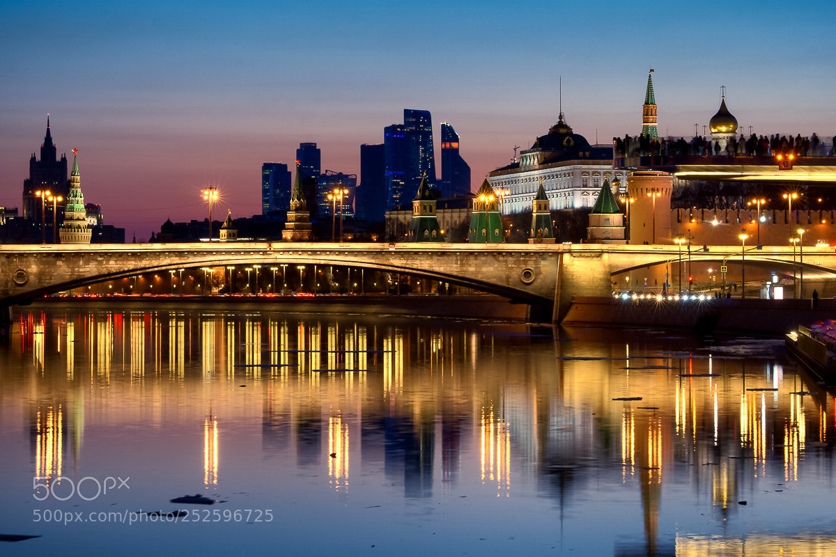 Sony a6000 sample photo. Moscow sunset photography