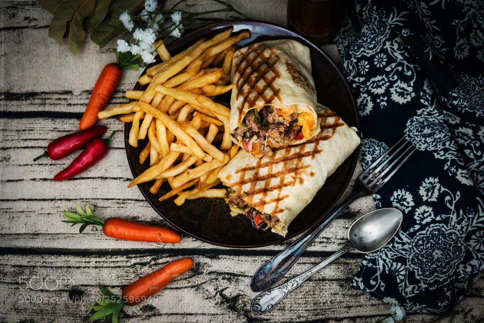 Nikon D800 sample photo. Mexican fajita wraps with photography