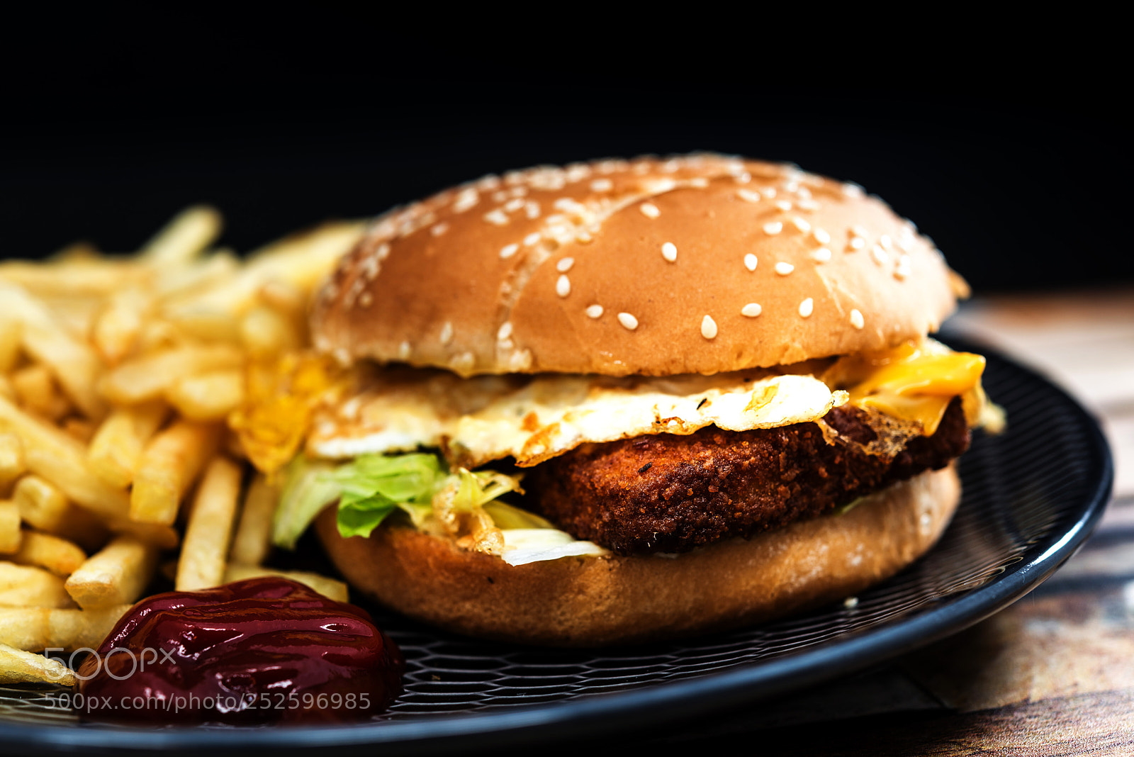 Nikon D800 sample photo. American fish burger with photography
