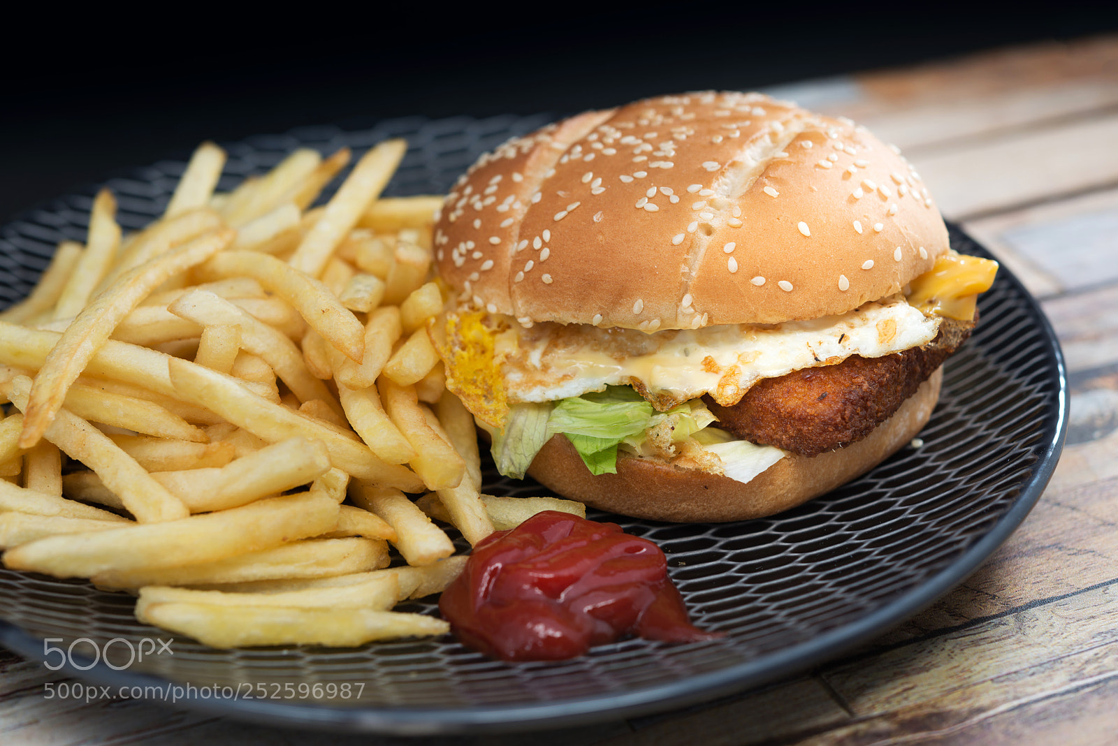 Nikon D800 sample photo. American fish burger with photography