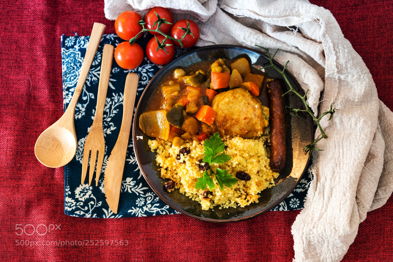 Nikon D800 sample photo. Traditional moroccan dish couscous photography