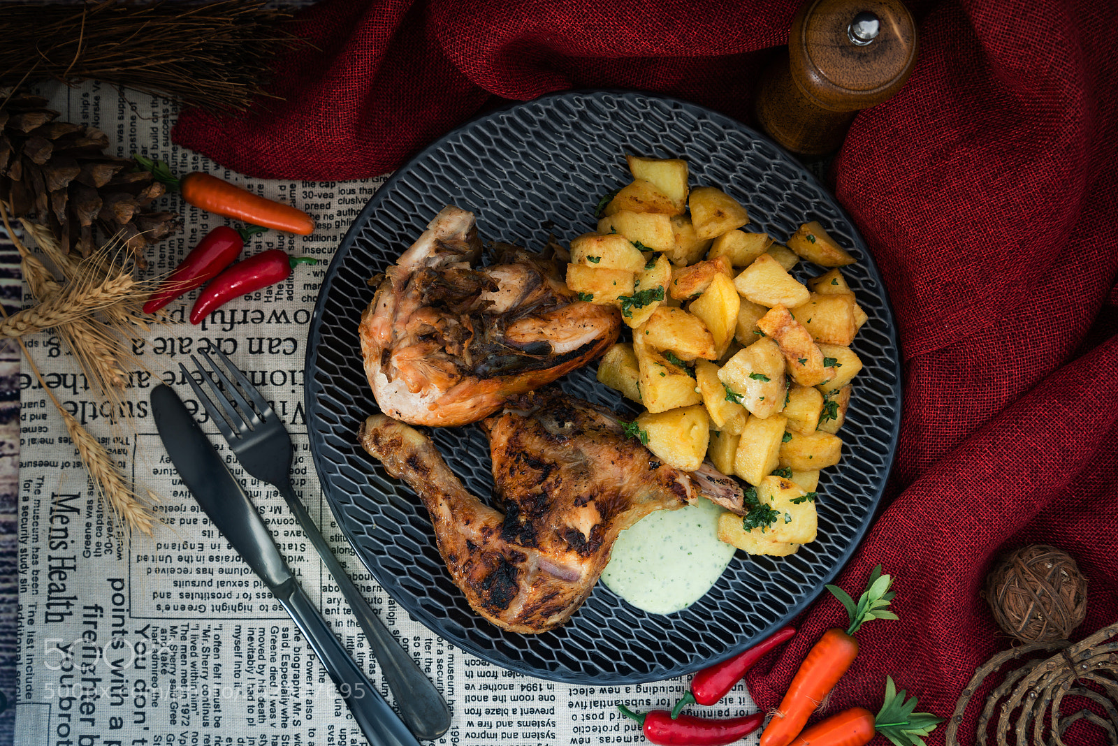 Nikon D800 sample photo. Fresh chicken leg with photography