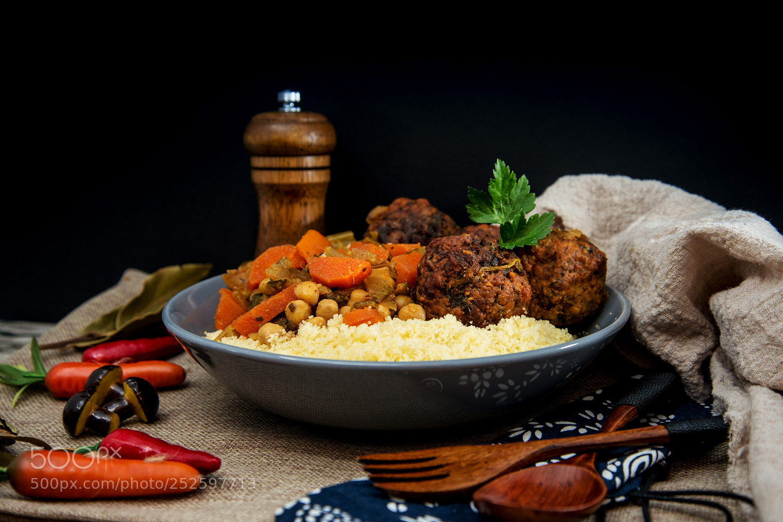 Nikon D800 sample photo. Traditional moroccan dish couscous photography