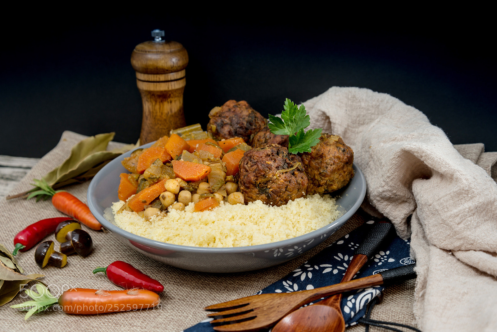 Nikon D800 sample photo. Traditional moroccan dish couscous photography